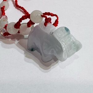 Jade Elephant Pendant necklace